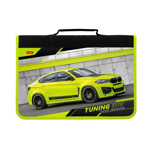 Папка для тетрадей А4ф Hatber С РУЧКОЙ на молнии конгрев -AutoStyle-  в индив.упак. , 